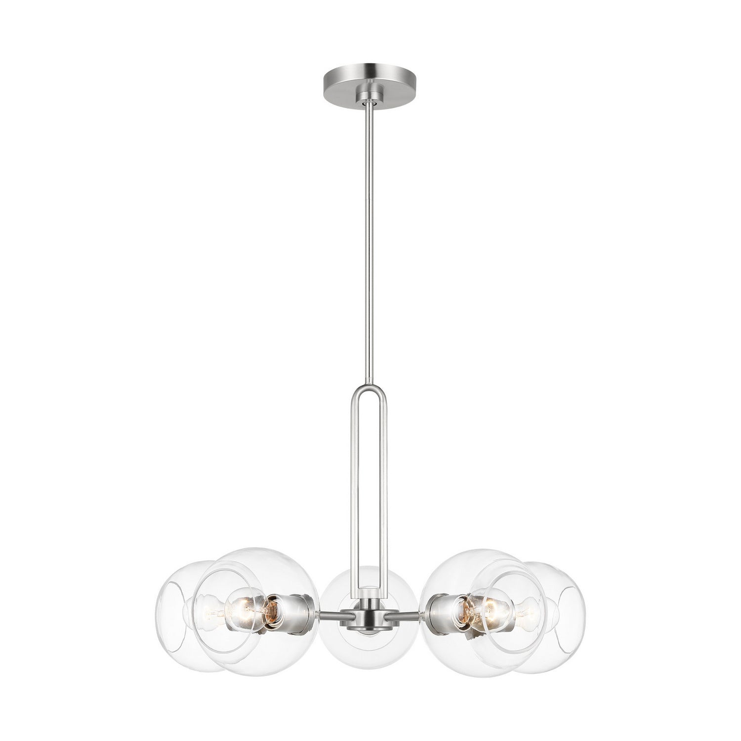 Visual Comfort Studio Canada - 3155705-962 - Five Light Chandelier - Codyn - Brushed Nickel