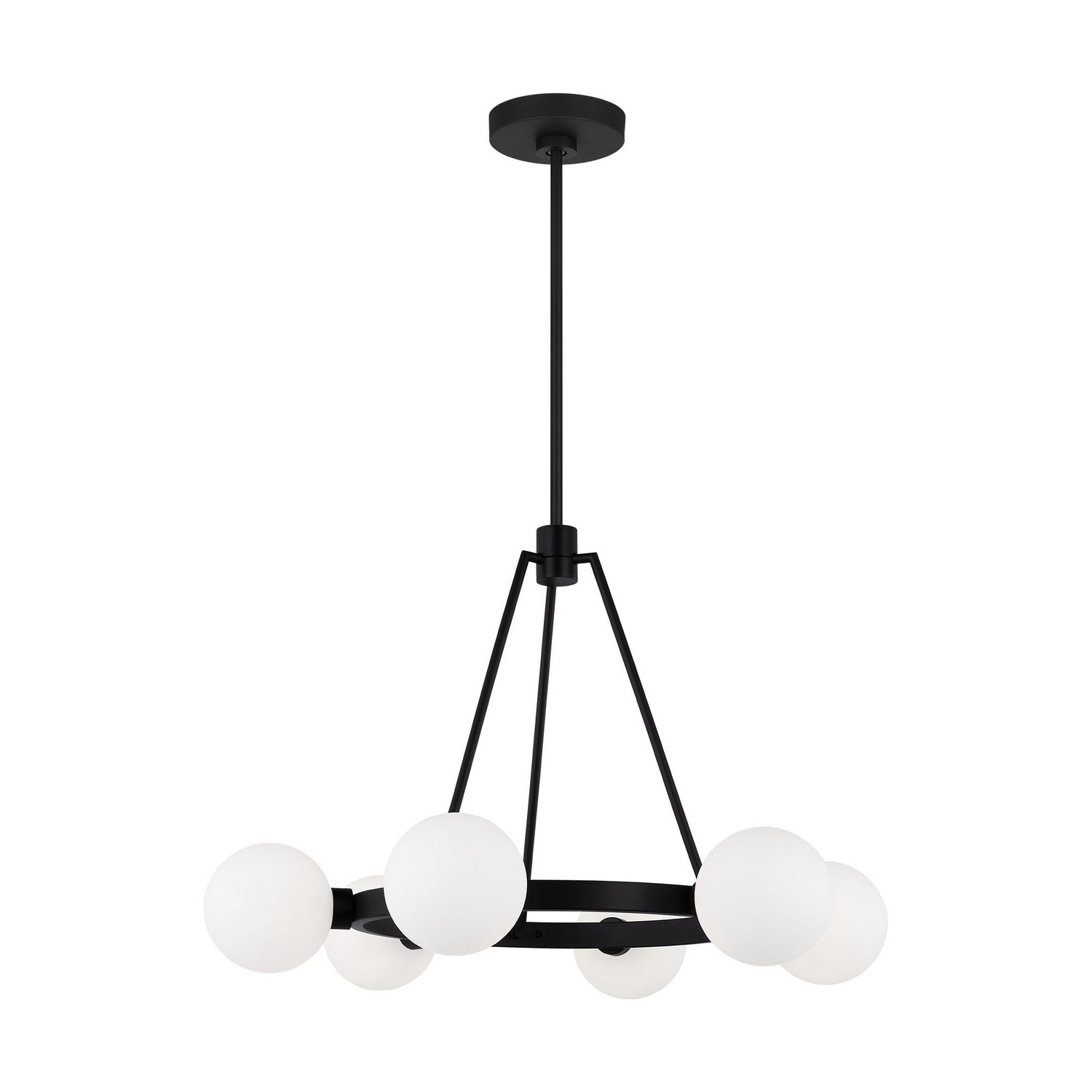 Visual Comfort Studio Canada - 3161606-112 - Six Light Chandelier - Clybourn - Midnight Black