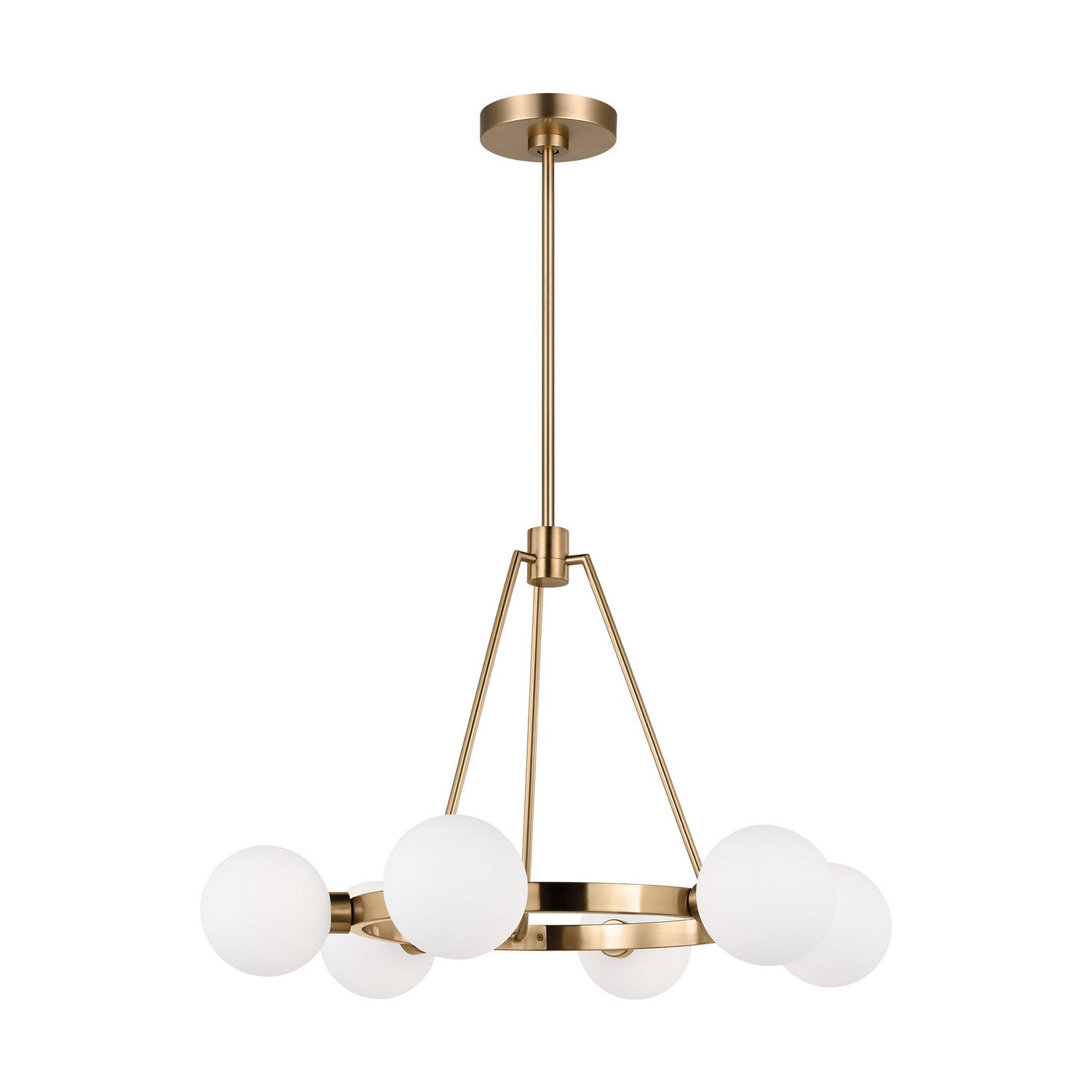 Visual Comfort Studio Canada - 3161606-848 - Six Light Chandelier - Clybourn - Satin Brass