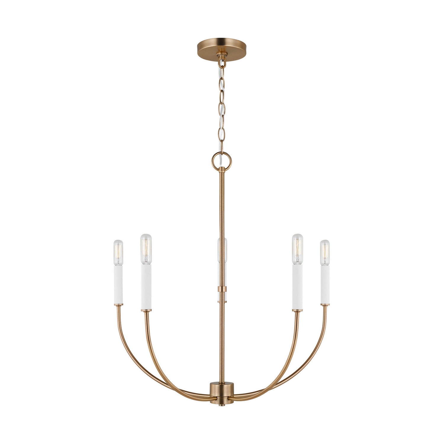 Visual Comfort Studio Canada - 3167105-848 - Five Light Chandelier - Greenwich - Satin Brass