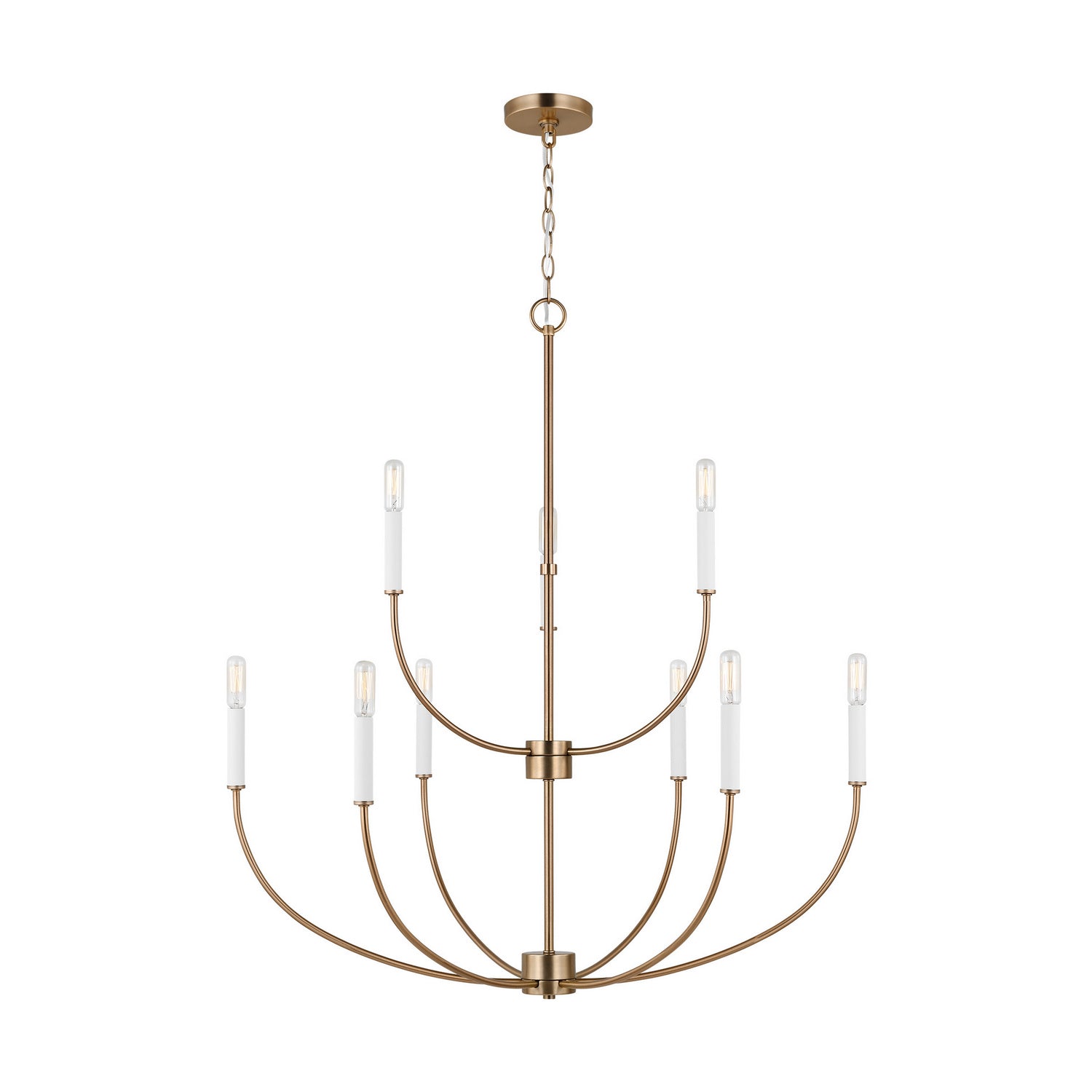 Visual Comfort Studio Canada - 3167109-848 - Nine Light Chandelier - Greenwich - Satin Brass