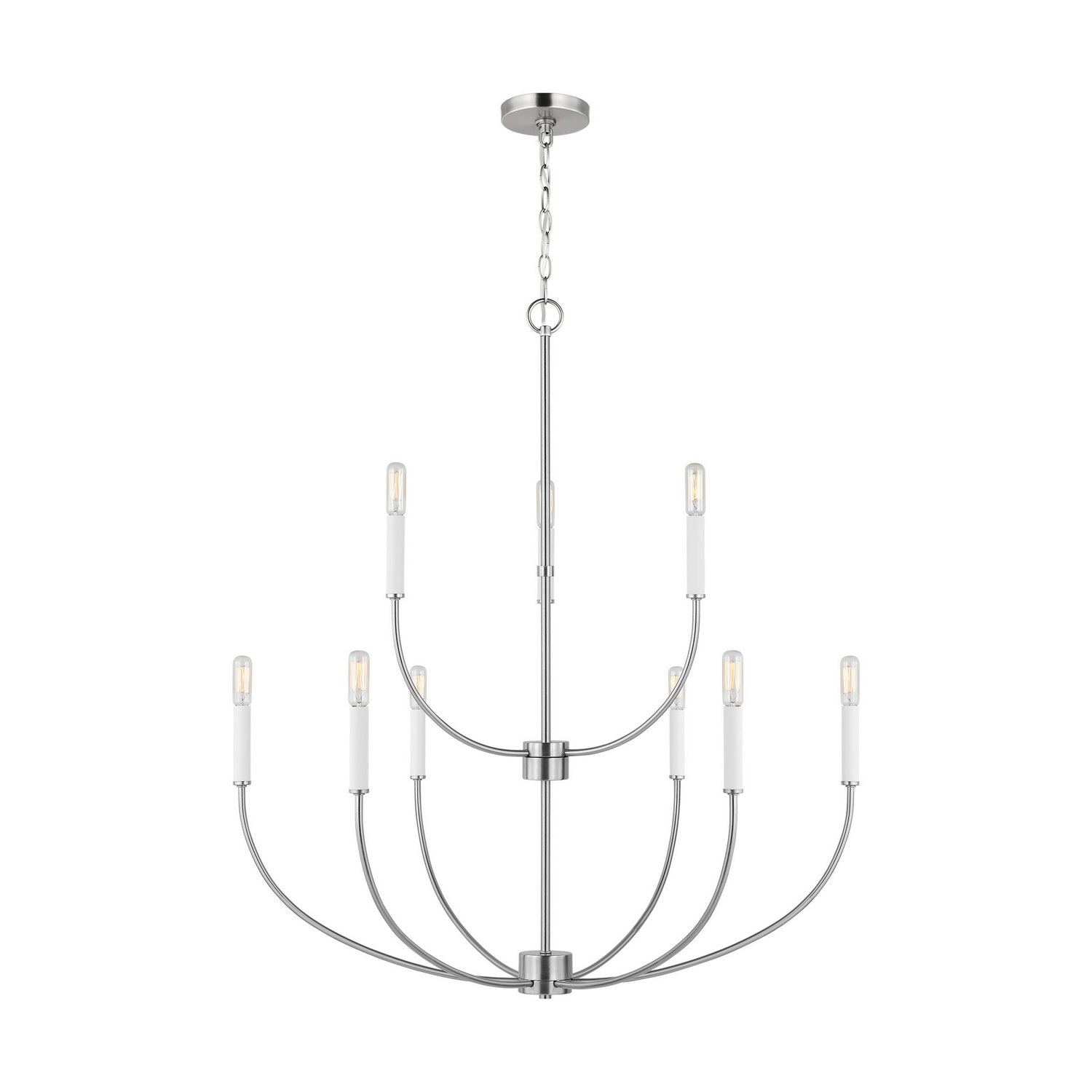 Visual Comfort Studio Canada - 3167109-962 - Nine Light Chandelier - Greenwich - Brushed Nickel