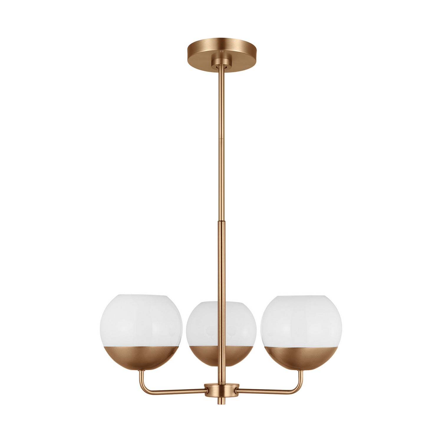 Visual Comfort Studio Canada - 3168103-848 - Three Light Chandelier - Alvin - Satin Brass