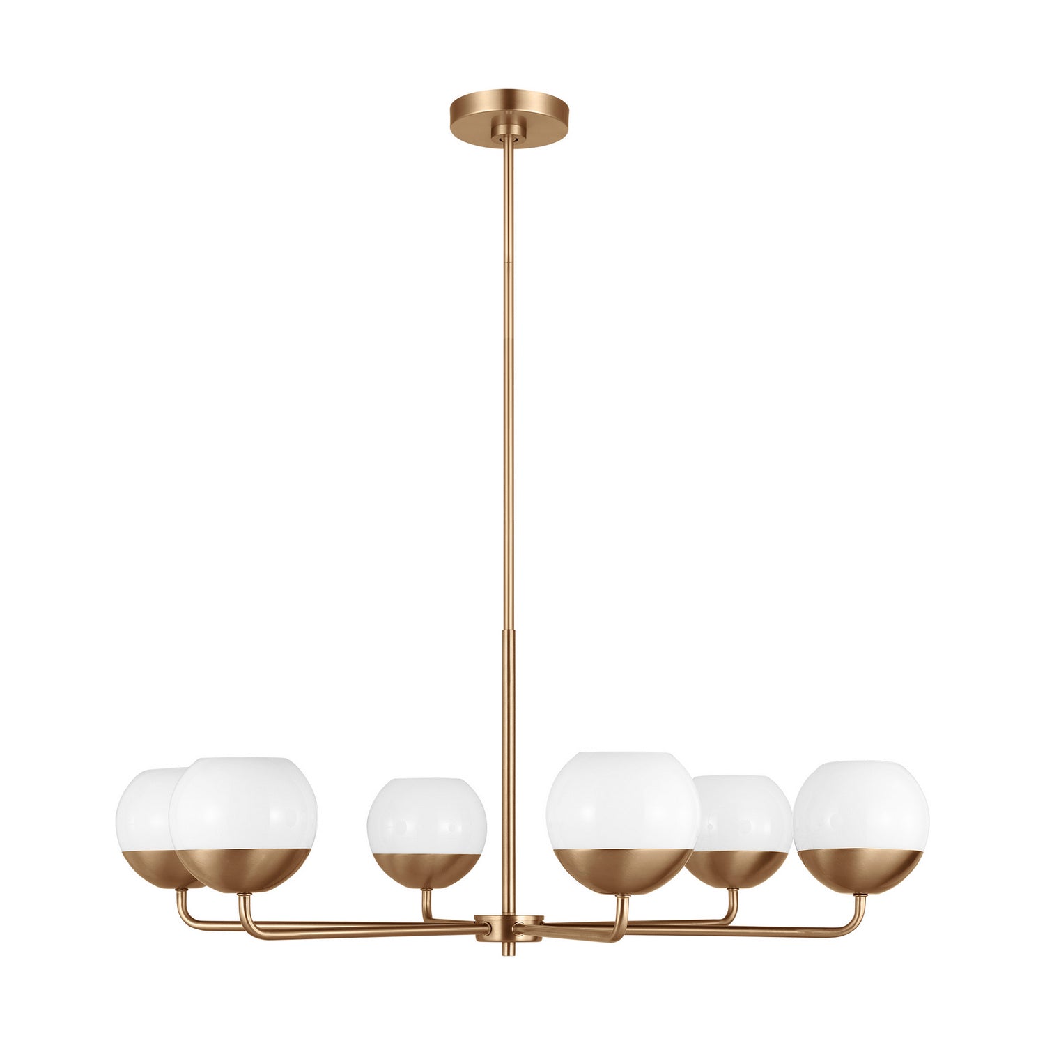 Visual Comfort Studio Canada - 3168106-848 - Six Light Chandelier - Alvin - Satin Brass