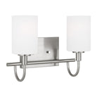 Visual Comfort Studio Canada - 4457102-962 - Two Light Bath Vanity - Oak Moore - Brushed Nickel