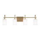Visual Comfort Studio Canada - 4457104-848 - Four Light Bath Vanity - Oak Moore - Satin Brass