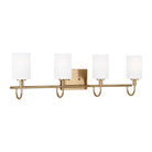Visual Comfort Studio Canada - 4457104-848 - Four Light Bath Vanity - Oak Moore - Satin Brass