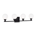 Visual Comfort Studio Canada - 4461604-112 - Four Light Bath Vanity - Clybourn - Midnight Black