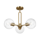 Visual Comfort Studio Canada - 7755703-848 - Three Light Semi-Flush Mount - Codyn - Satin Brass