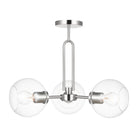 Visual Comfort Studio Canada - 7755703-962 - Three Light Semi-Flush Mount - Codyn - Brushed Nickel