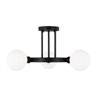 Visual Comfort Studio Canada - 7761603-112 - Three Light Semi-Flush Mount - Clybourn - Midnight Black