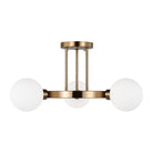 Visual Comfort Studio Canada - 7761603-848 - Three Light Semi-Flush Mount - Clybourn - Satin Brass