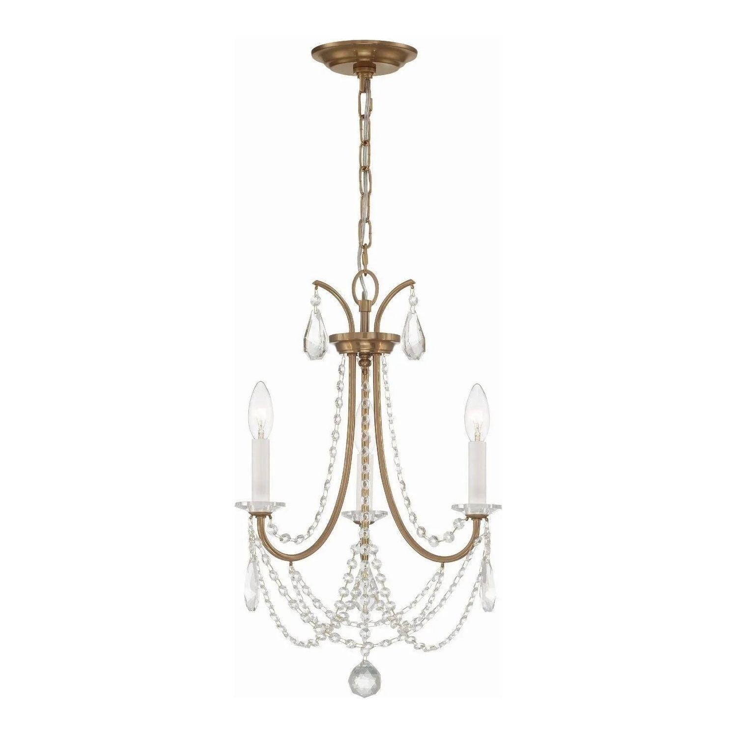Crystorama - Karrington Mini Chandelier - KAR-90903-AG-CL-MWP - Canada Light Shop