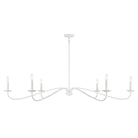 Meridian M100119BQW Six Light Chandelier in Bisque White