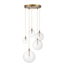 Meridian M10099NB LED Pendant in Natural Brass