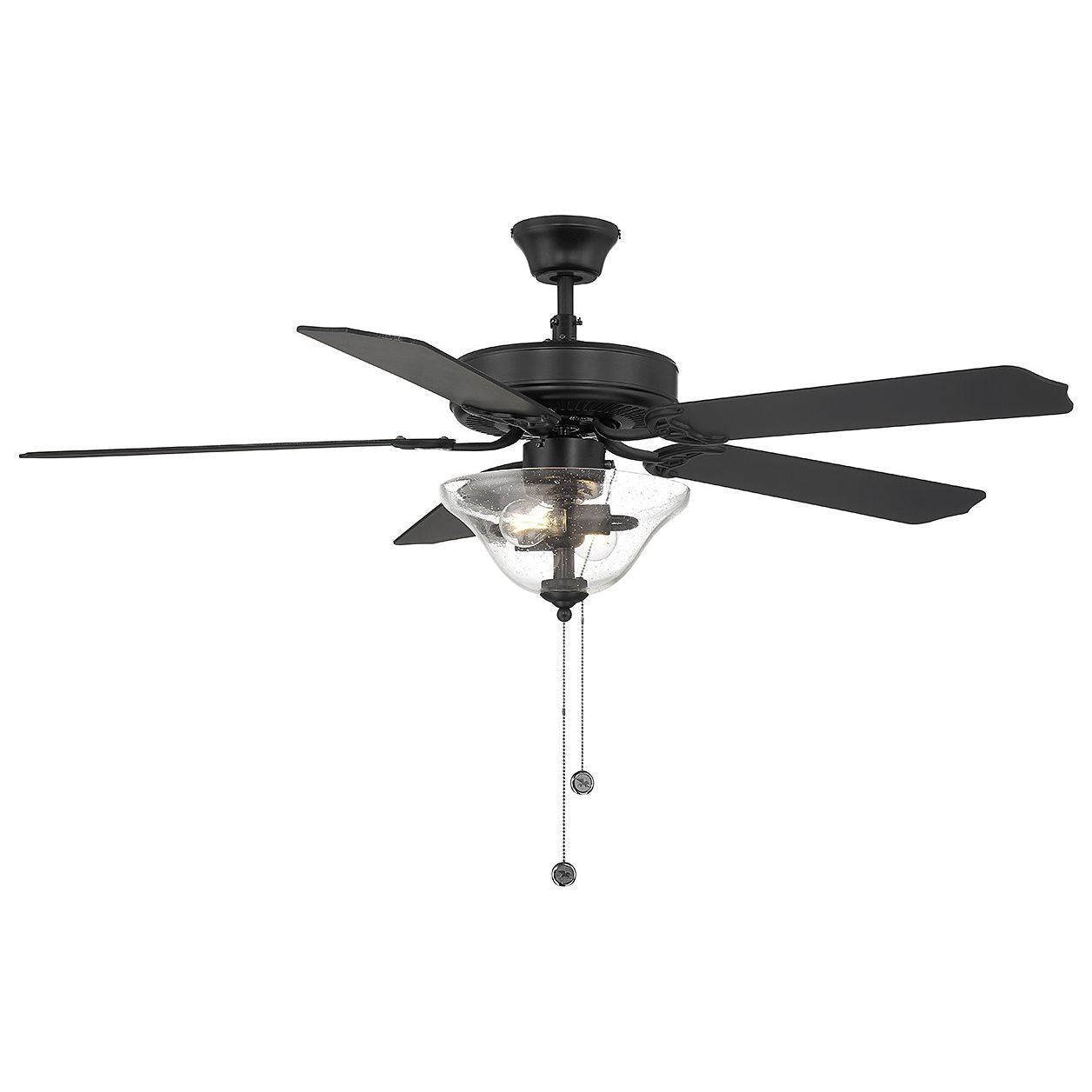 Meridian M2019MBKRV 52" Ceiling Fan in Matte Black