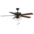 Meridian M2022MBKRV 52" Ceiling Fan in Matte Black