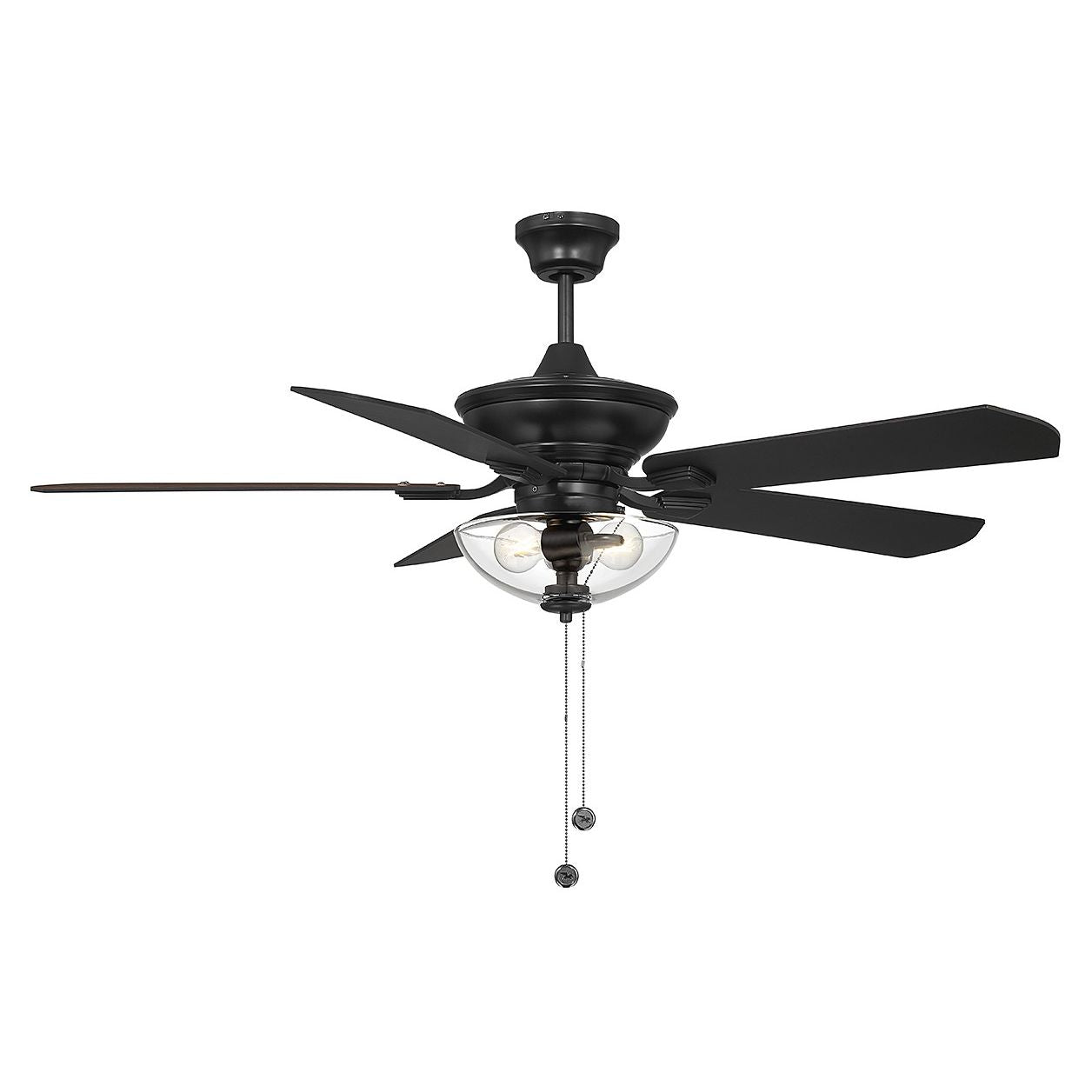 Meridian M2026MBKRV 52" Outdoor Ceiling Fan in Matte Black