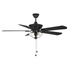 Meridian M2026MBKRV 52" Outdoor Ceiling Fan in Matte Black