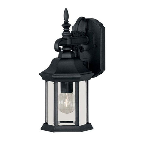 Meridian M50056BK One Light Outdoor Wall Sconce in Black