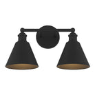 Meridian M80063MBK Two Light Bathroom Vanity Light in Matte Black