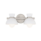 Meridian M80074BN Two Light Bathroom Vanity in Brushed Nickel