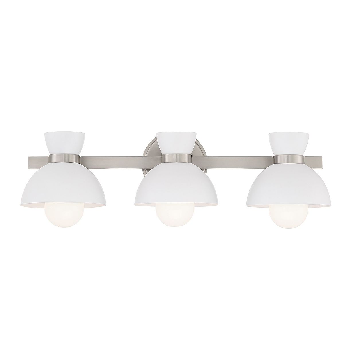 Meridian M80075BN Three Light Bathroom Vanity in Brushed Nickel