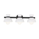 Meridian M80075MBK Three Light Bathroom Vanity in Matte Black
