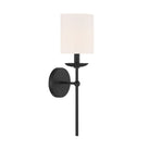 Meridian M90079MBK One Light Wall Sconce in Matte Black