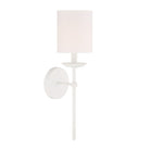 Meridian M90079WH One Light Wall Sconce in White