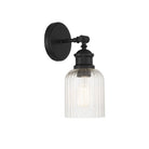 Meridian M90083MBK One Light Wall Sconce in Matte Black