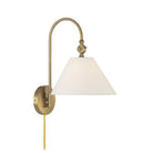 Meridian M90085NB One Light Wall Sconce in Natural Brass