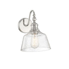 Meridian M90092PN One Light Wall Sconce in Polished Nickel