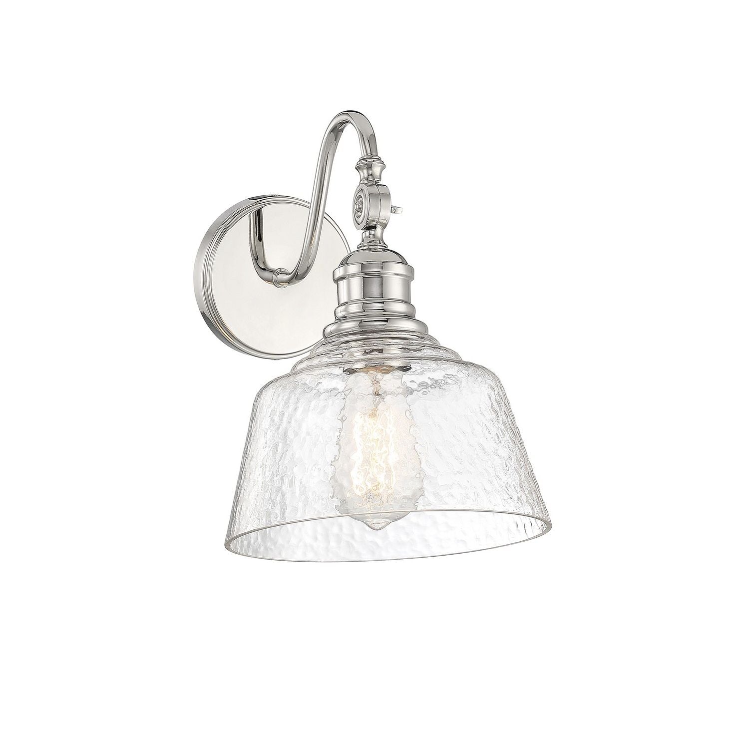 Meridian M90092PN One Light Wall Sconce in Polished Nickel