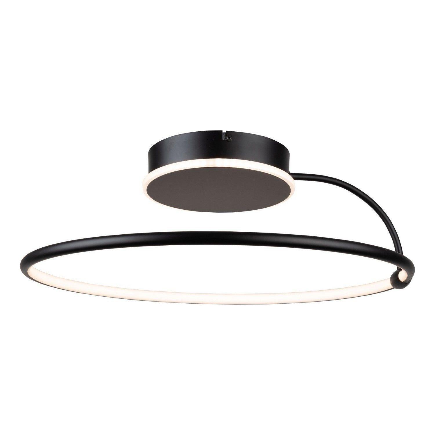 Artcraft Lighting - Halo LED Semi-Flush Mount - AC6631 - AC6631BK - Canada Light Shop