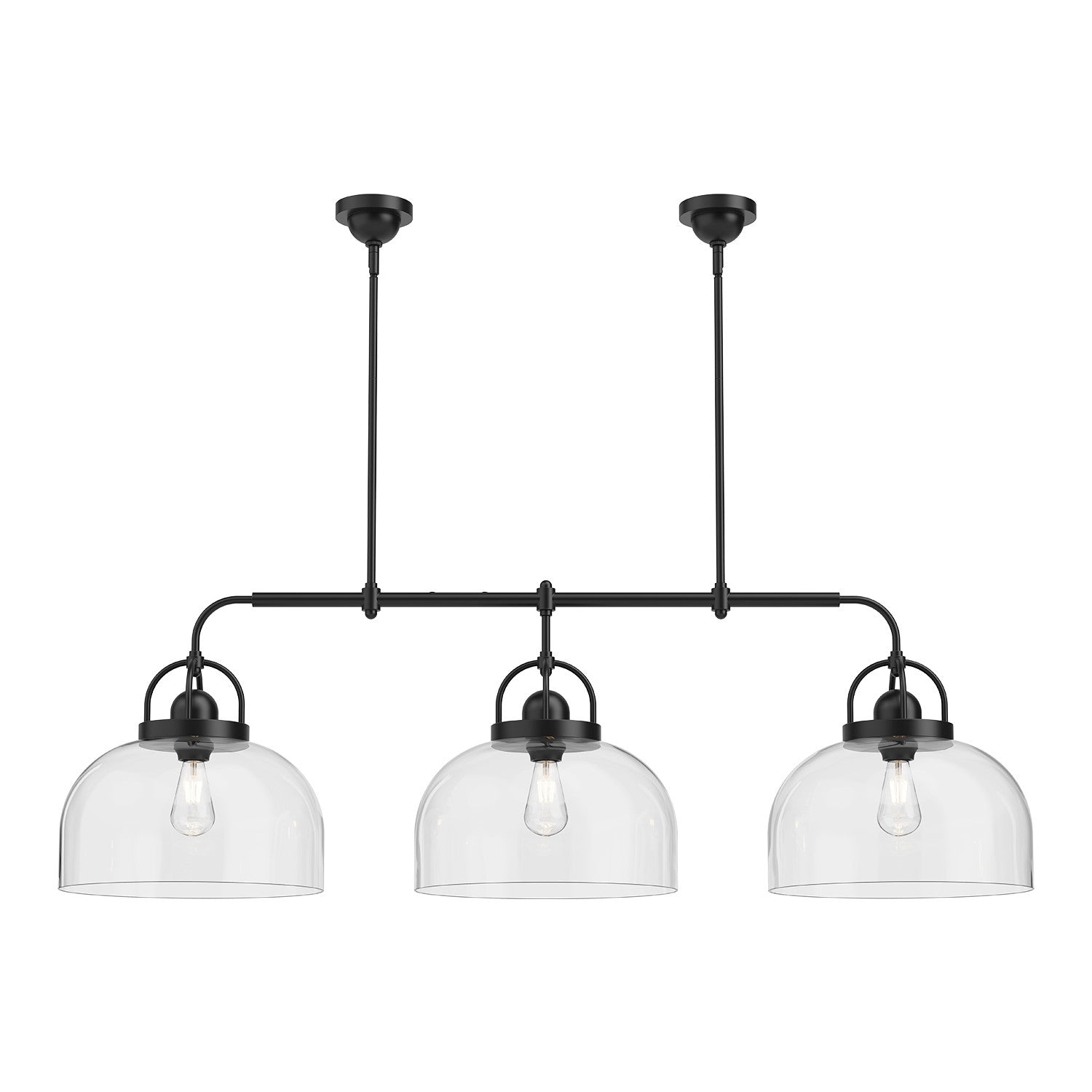 Alora Canada - LP461155MB - Three Light Linear Pendant - Lancaster - Matte Black