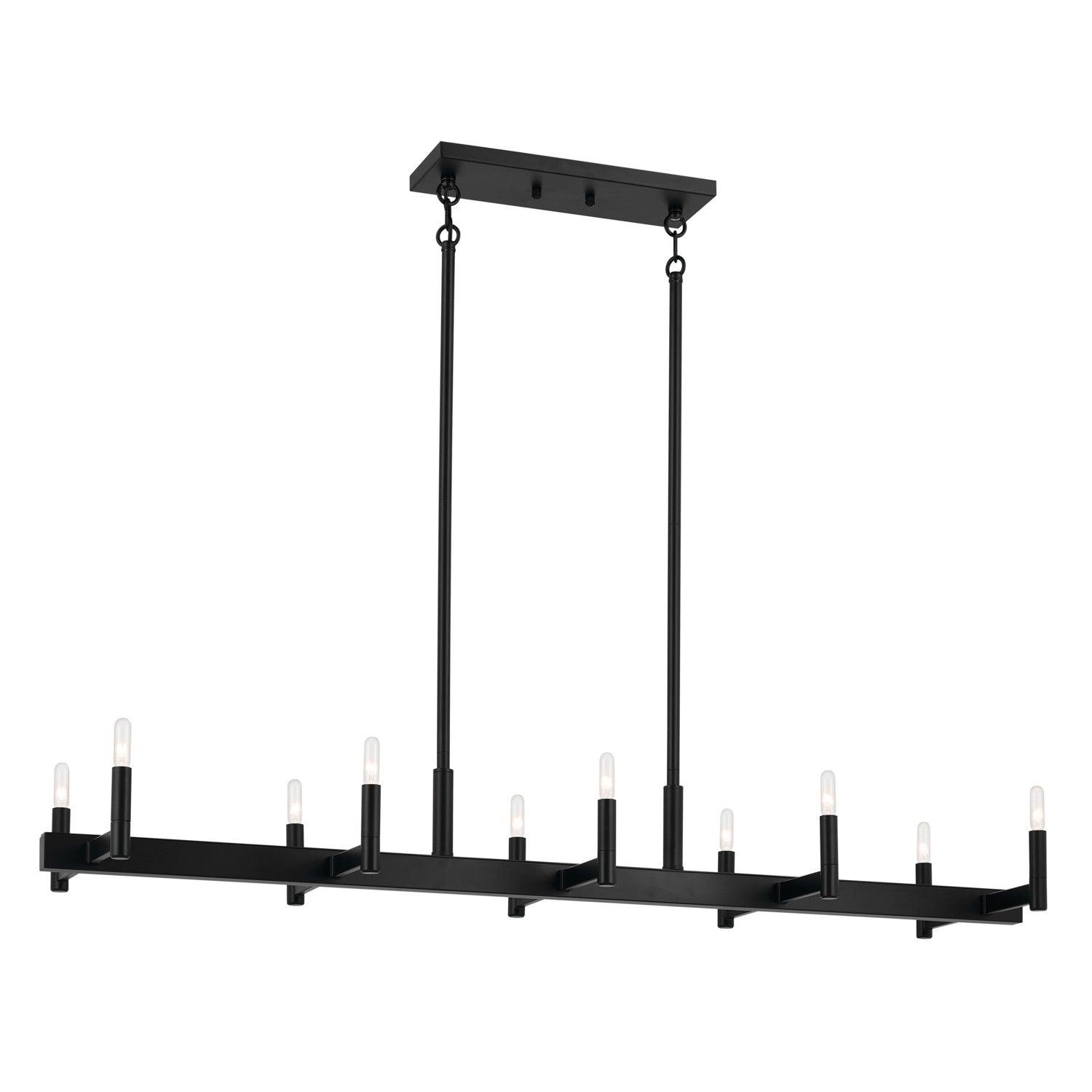 Kichler - Erzo Linear Chandelier - 52614BK - Canada Light Shop