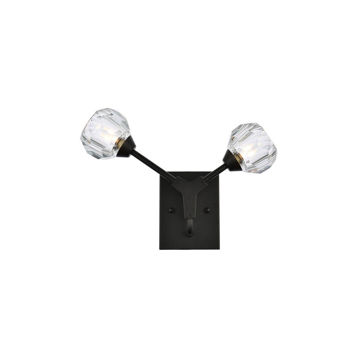 Elegant Lighting - Zayne Wall Sconce - 3508W15BK - Canada Light Shop
