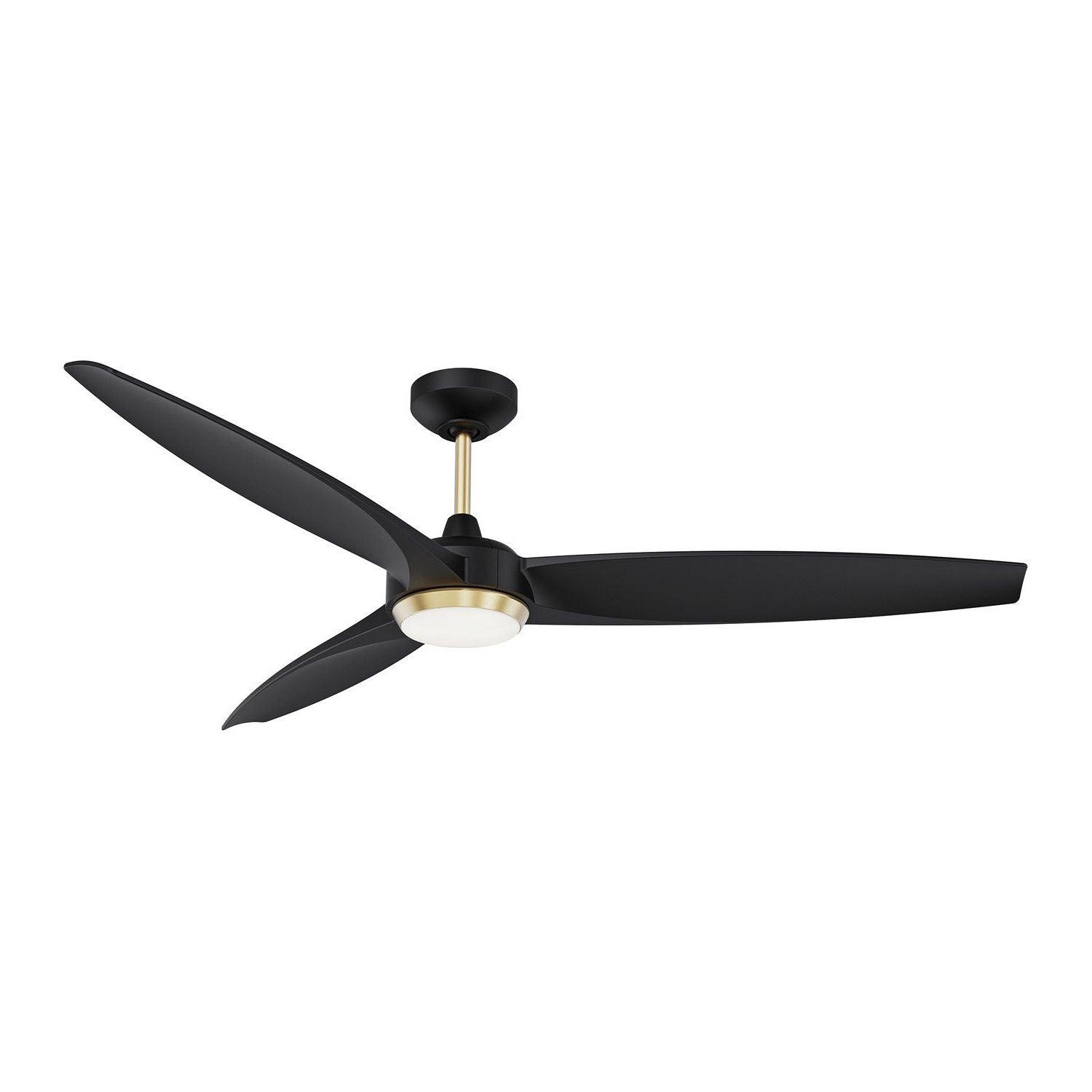Kendal Lighting - Steltra Ceiling Fan - AC30656-BLK/OCB - Canada Light Shop