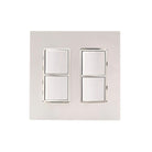 Eurofase - Dual Duplex Switch Wall Plate And Gang Box - EFDWPW - Canada Light Shop