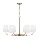 Capital Lighting - 449462AD-706 - Six Light Chandelier - Brody - Aged Brass