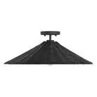 Meridian M60074MBK One Light Semi-Flush Mount in Matte Black