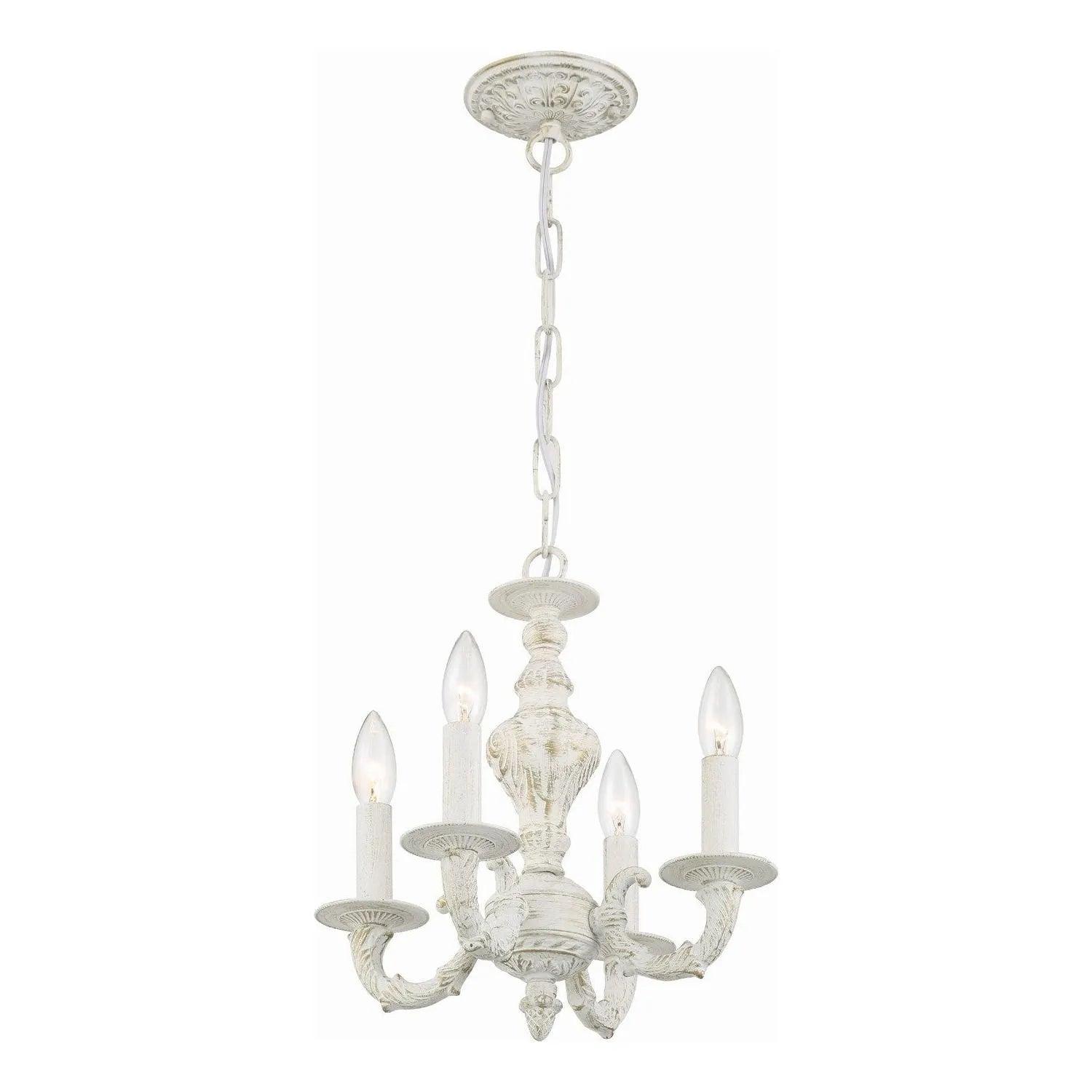Crystorama - Paris Market Four Light Mini Chandelier - 5124-AW - Canada Light Shop