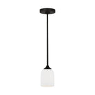 Generation Lighting Canada - GLP1021MBK - One Light Mini Pendant - Emile - Midnight Black