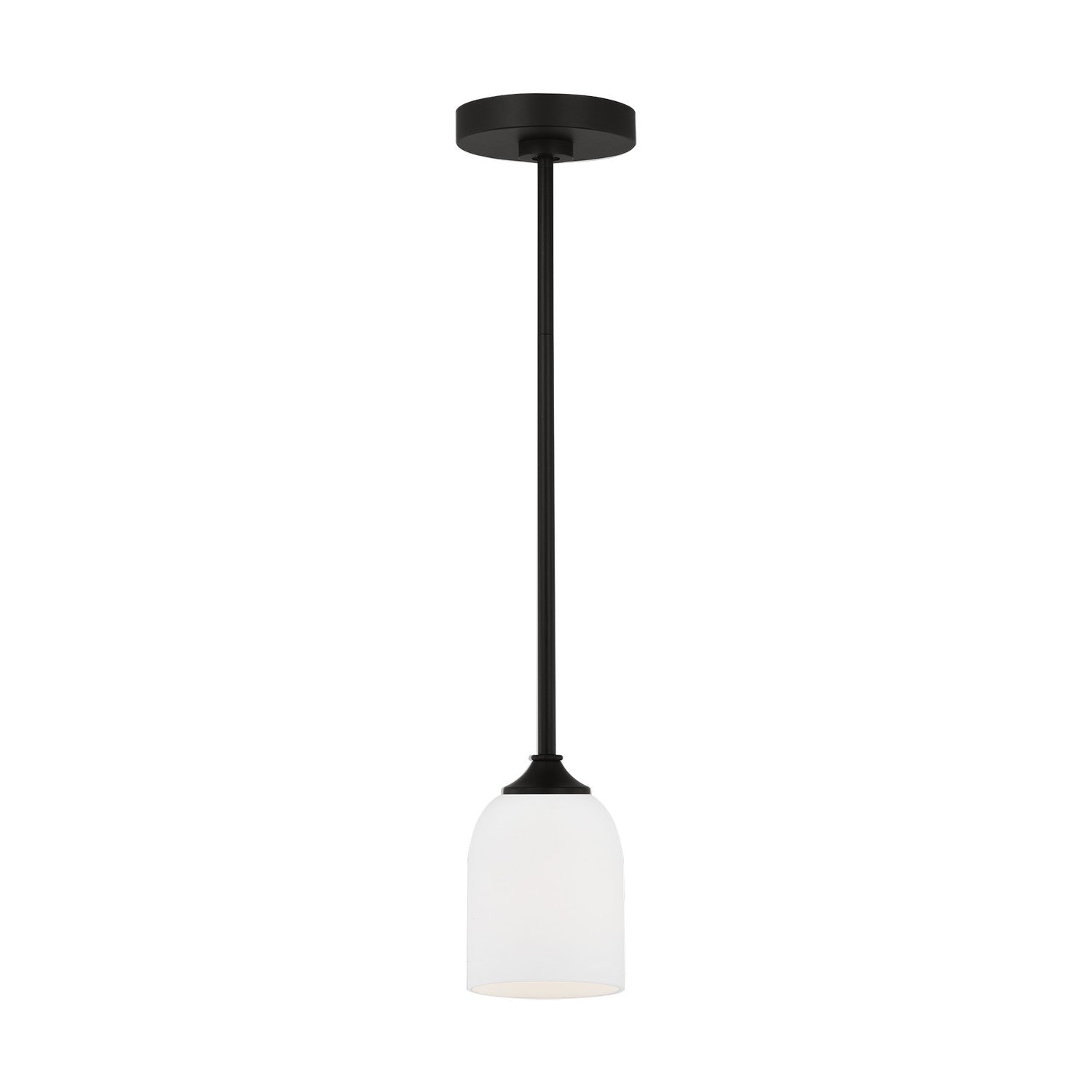 Generation Lighting Canada - GLP1021MBK - One Light Mini Pendant - Emile - Midnight Black