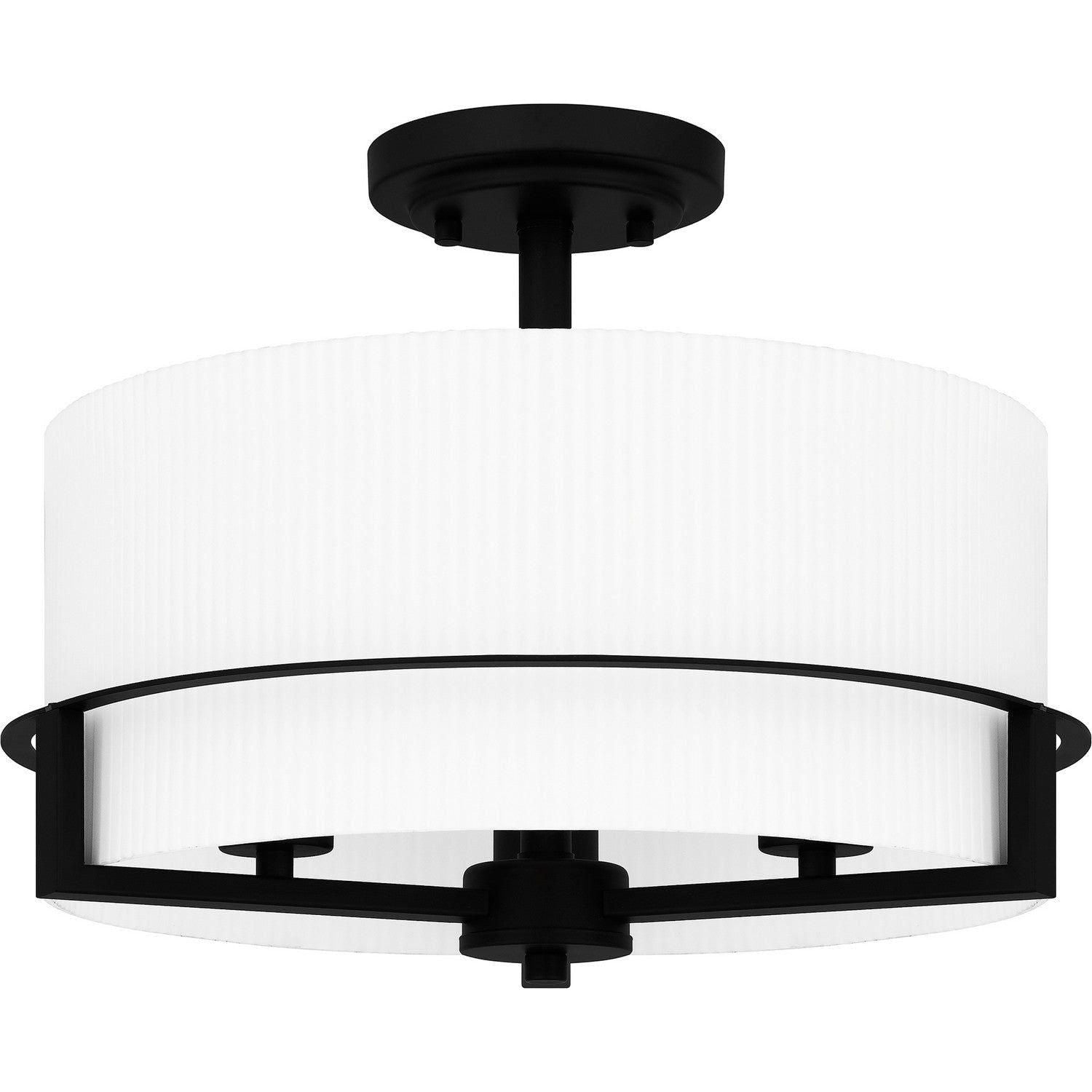 Quoizel - Seymour Semi Flush Mount - SEY1715MBK - Canada Light Shop