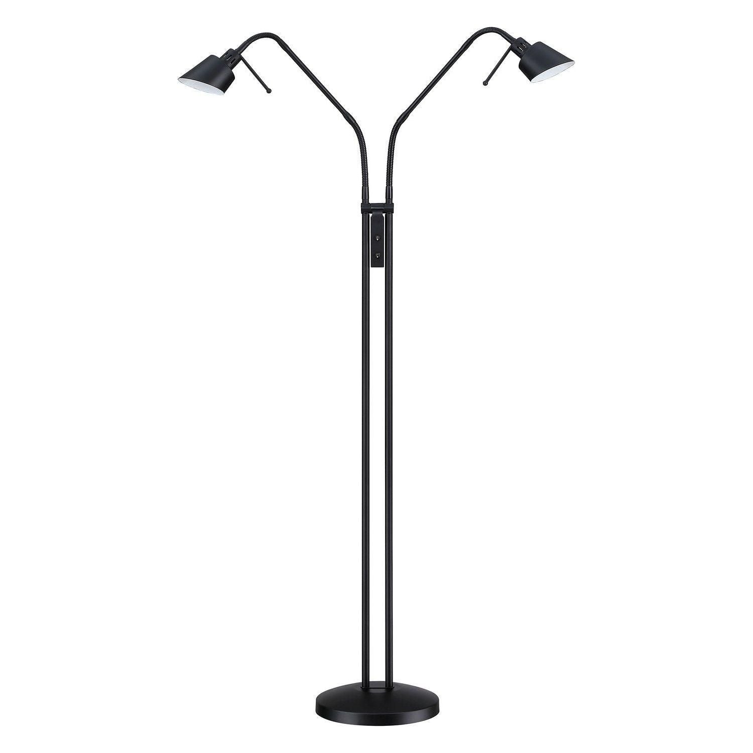 Kendal Lighting - Oslo Twins Floor Lamp - FL4048-2-BLK - Canada Light Shop