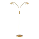 Kendal Lighting - Oslo Twins Floor Lamp - FL4048-2-BRS - Canada Light Shop