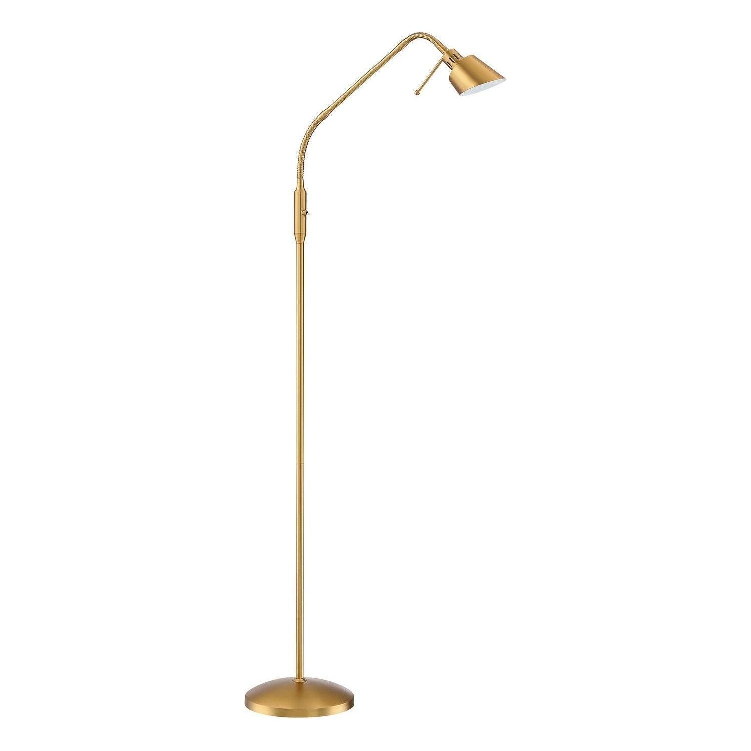 Kendal Lighting - Oslo Floor Lamp - FL4048-BRS - Canada Light Shop
