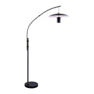Kendal Lighting - Sley LED Floor Lamp - FL6601-BLK/BRS - Canada Light Shop